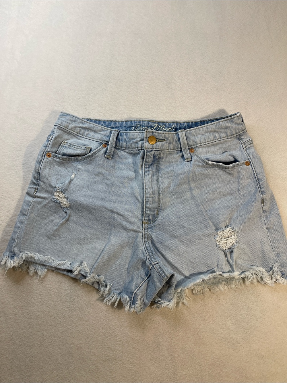 Universal Thread Light Blue Distressed Frayed Hem Denim Shorts WOMENS SIZE 8/29